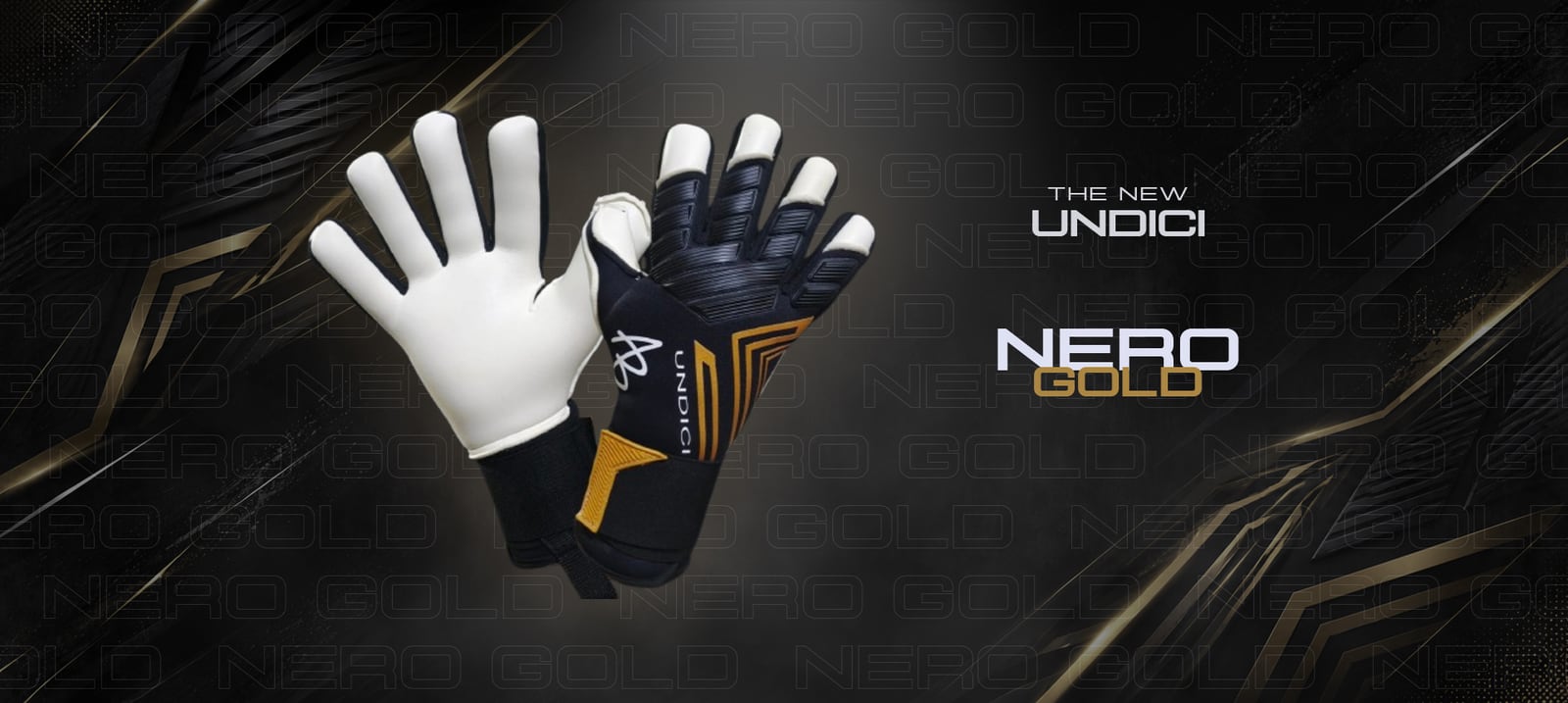 Undici Nero Gold launch banner, website version